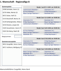 BS 1 RegionalligaB @ Heim/Auswärts siehe Details